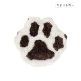 ミラー 手鏡 タフティングミラー 猫 コンパクトミラー ふわふわ もこもこ アニマル かわいい ねこ ネコ キャット 可愛い おしゃれ 鏡 アジアン雑貨 持ち運び ミケ ハチワレ 肉球 CAT 猫グッズ 15cm 贈り物 プレゼント ギフト もこもこ