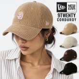 ニューエラ コーデュロイ キャップ NEW ERA 9TWENTY Corduroy レディース メンズ SD NY LA パドレス ヤンキース ドジャース MLB メジャーリーグ 帽子 秋冬 おしゃれ グレー アイボリー ロゴ サイズ調整 15137225 15137244 15137245 15137282 正規品 ブランド 男女兼用