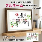 還暦祝い ポエム 名前 メッセージ アート【名前ことば 1名様】M 古希 喜寿 傘寿 米寿 卒寿 白寿 祝い プレゼント 金婚式 銀婚式 詩 感謝状 ギフト 名入れメッセージ 贈り物 お祝い 記念品 名前入り 男性 女性 父 母 敬老の日 誕生日 メッセージギフト