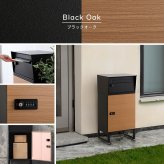 ラック ● 宅配ボックス ワイドロータイプ 2ボックス ポスト付き 一戸建て用 自宅用 ダイヤル ロック 錠 おしゃれ 一体型 置き型 ポスト 大容量 スタンドポスト 宅配ポスト 郵便ポスト モダン 北欧 ブ 木目 新生活