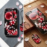 【全機種対応】スマホケース『伊』名入れ 送料無料 和柄 和風 桜 職人 伝統工芸 ハンドメイド ハードケース 手帳型 iPhone 17 Xperia AQUOS Android 各機種対応