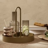 ferm LIVING ファームリビング Grib Tray グリブ トレイ 直径28cm 北欧小物入れ 収納 インテリア 雑貨 メイクボックス おしゃれ キッチンツール アイアン バスケット カゴ