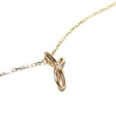 イニシャル ネックレス K18 ゴールド ダイヤモンド 0.01ct ペンダント アルファベット L ダイヤ 18金 レディース ジュエリー アクセサリー ギフト プレゼント