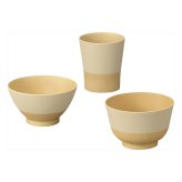 やさしい彩り むつみ揃 きなり 椀 カップ セット 計3点入 食器セット 和食器 飯椀 汁椀 カップ 電子レンジ対応【北海道・沖縄県・離島 配送不可】