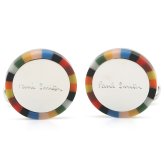 ポールスミス カフス PaulSmith カフスボタン カフリンクス メンズ ロゴ ラウンド シルバー マルチ M1A-CUFF-MEDGEL 92 【ラッピング無料 誕生日 お祝い プレゼント ギフト 贈り物】 送料無料