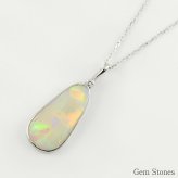 オパール ネックレス 2.344ct ダイヤモンド プラチナ Pt900 ペンダント シンプル エレガント 上品 レディース 宝石 ダイヤ 一粒 一石 ジュエリー 10月 誕生石 プレゼント
