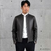 [Merfirge]メンズ ラム レザー シングル ジャケット(MZR3965)