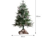 照明 ライト ツリー LED 付き 120cm ドイツトウヒ ヌードツリー グリーンツリー 電飾付き 150灯 小さい 小さめ ミニ かわいい 可愛い まるで本物 スリム 散らからない ツリースカート 足元隠し 脚カバー 簡単組立 ヨーロッパ 北欧