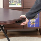 ガス昇降フリーテーブル ワイド ナチュラル・ブラウン 2色展開 ローテーブル センターテーブル リビングテーブル 折りたたみ 省スペース おしゃれ シンプル 新生活 家具 インテリア 不二貿易