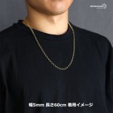 ゴールド ロールチェーンネックレス ステンレスチェーン 金 gold Roll Chain 幅 長さ 太め 細め 切れにくい 錆びにくい 剥がれにくい チェーンの種類 父の日