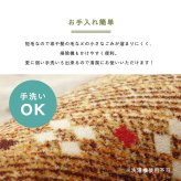 ラグ カーペット 長方形 大判 洗える ギャベ オレンジ 約220×320cm ホット 対応