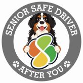 カーサイン 高齢者マーク SENIOR SAFE DRIVER バーニーズマウンテンドッグ ステッカー シール 直径13cm 肉球 日本製 車