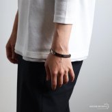 タングステン 傷つかない 磁気ブレスレット メンズブレスレット メタルブレスレット ヘマタイトビーズ 硬い 重厚感 ピンク シルバー ツートンカラー 磁力 磁石 普段使い 男性 金属アレルギー対応