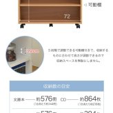 ラック キャスター付き 収納 押入れ 本棚 4個セット 幅19.5 奥行78 .5 隙間 スリム ワゴン 棚 3段 大容量 CD DVD 本 漫画 整理 スライド 収納庫 おしゃれ 新生活