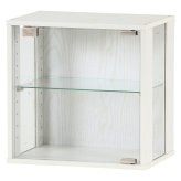 コレクションボックス(前・側板ガラス) オーク オーク・オークホワイト 2色展開 収納ラック オープンラック シェルフ 整理棚 収納家具 おしゃれ シンプル 新生活 インテリア 不二貿易