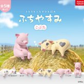 【5種類セット】 ガチャ ガチャガチャ コンプリート 中身 フィギュア おもちゃ かわいい [ ふちやすみ こぶた ] 動物 子ブタ 子豚 豚