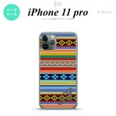 iPhone11Pro iPhone11 Pro スマホケース ハードケース エスニック ボーダー カラフル +アルファベット メンズ レディース nk-i11p-1565i