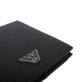 EMPORIO ARMANI エンポリオアルマーニ マネークリップ式二つ折り財布 折り畳み y4r502-y138e-81072 ブラック BLACK