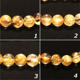 天然石ブレスレット【手元を華やかに彩る】8mm 太陽放射ルチルクォーツ 艶感 一点物【GHB193】浄化発送 京海堂