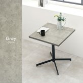 テーブル カフェ LT-4930 正方形 単品 幅60×奥行60cm 木製 天然木 美しい天板 木目柄 天板 メラミン樹脂加工 コンクリート調 T字脚 おしゃれ コンパクト 新生活 飲食店 一人暮らし