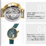 ピエールラニエ PIERRE LANNIER レディース 腕時計 自動巻き エスペランサ ESPERANCE 35mm P147K577 ラウンド 革ベルト グリーン