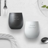 名入れ ダブルウォール セラミックコート ステンレスロック ホワイト ブラック 二重構造 ステンレス 名入れカップ ラッピング ギフトバッグ プレゼント タンブラー 父の日 母の日 誕生日 夫婦 結婚祝い 敬老の日 内祝い