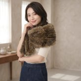 ロシアン セーブル 編み込み ファーストール 毛皮 ファー ショール 毛皮ショール 女性用 ケープ ボレロ ストール 和装 着物 ロシアンセーブル 結婚式 大判ストール 母 女性 ギフト プレゼント 7F (8562r)