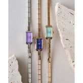 【選べるノベルティー付き】マトウ MATOW 腕時計 レディース Tsuki Collection 清月 せいげつ ミニスクエア シルバー パープル MW005008【2026 新作】
