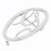 ジョルジオスタメッラ バックルのみ トップ式バックル Gロゴバックル レディース ブラス100% アルチェ用 幅3cm用 FBM GLB2 30 シルバー 送別会 誕生日 お中元 結婚祝い 結婚式 高級 父の日 母の日 ホワイトデー