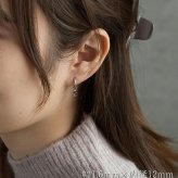 フープピアス  つけっぱなし 金属アレルギー対応 ステンレス 幅1.6ｍｍ × 内径 8mm 12mm 中折れ 大人 上品 通勤 オフィス シンプル