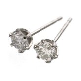 ダイヤモンドピアス 0.5ct プラチナ 一粒 スタッドピアス レディース シンプル アクセサリー ジュエリー 誕生石 結婚記念日 誕生日 クリスマス ギフト プレゼント