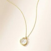 【無料ラッピング】  ヨンドシー 4℃ Summer Collection K10イエローゴールド ネックレス Stripe cutシリーズ クォーツ ダイヤモンド ブランド 正規品 新品 ギフト プレゼント 人気 おすすめ 誕生日 記念日 クリスマス 送料無料
