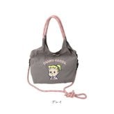 OSAMU GOODS ショルダーバッグ 通販 ショルダーバック 大きめ 斜めがけバッグ オサムグッズ 原田治 ナイロン 肩掛けバッグ ロープハンドル かわいい 軽量 軽い 撥水 キャラクター レディース 2wayショルダー OTNS-02 レトロ 旅行