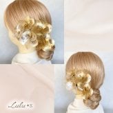 髪飾り アメリカンフラワー ディップアート 選べる6種 ヘアアクセサリー ヘッドドレス セット 大ぶり 成人式 卒業式 袴 振袖 和装 結婚式 前撮り ウェディング 白無垢 色打掛 ドレス 浴衣 七五三 ハンドメイド カサブランカ シルバー ゴールド ガラスホワイト 贈り物 ギフト プレゼント 娘 孫 友達 お祝い Lulu＊s ルルズ