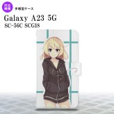 Galaxy A23 GalaxyA23 手帳型スマホケース カバー 女の子 キャラ 水色 2022年 10月発売 nk-004s-a23-dr1330