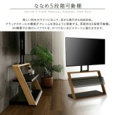 テレビスタンド 壁寄せ 32～55インチ対応 棚付き ハイタイプ 高さ3段階調節 棚板5段階調節 Z型 木目調 スチール 転倒防止ワイヤー付き 省スペース おしゃれ 北欧風 モダン テレビ台 TVスタンド ウォールナット シャビーオーク リビング 新生活