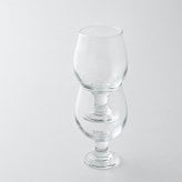 気取りすぎない 丸い ステムグラス 中 296cc[ビアグラス 小型 グラス コップ タンブラー おしゃれ ビールグラス ワイングラス 脚付きグラス 食洗機対応 ウェスキーグラス デザートカップ ミニグラス 短いステム 足つきグラス 小ぶり ミニ]