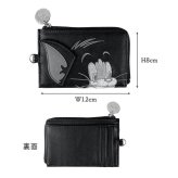 フラグメントケース トムとジェリー レディース 女性 ミニ財布 薄型 薄い 小さい ウォレット キーケース トムジェリ Tom and Jerry キャラクター グッズ FLAPPER フラッパー おしゃれ かわいい 黒 グレー 小銭入れ パスケース カードケース 定期入れ カード入れ キーホルダー
