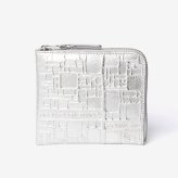 コムデギャルソン COMME DES GARCONS EMBOSSED LOGOTYPE エンボスロゴタイプ HALF ZIP WALLET ハーフジップ ウォレット SA3100EG ミニ財布 L字ファスナー コインケース ユニセックス 財布