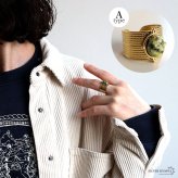 ステンレス ボヘミアンリング 3タイプ ジャスパー 18KGP ゴールド gold エスニック 太陽 オープンリング フリーサイズ レディース 女性 指輪 金属アレルギー対応