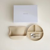 blanco perfect meal set ギフトセット blancoボックス付 出産祝い ベビー食器とお食事エプロン カトラリー