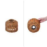照明 ライト ランプシェード ペンダントランプ ペンダント 藤製 天井 インテリア 器具 吊り下げ リビング おしゃれ リゾート ナチュラル