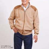 シニアファッション メンズ 80代 70代 60代 90代 秋冬 あったか 防寒 ジャカード柄×裏フリース ジップアップジャケット おじいちゃん 服 誕生日 プレゼント 紳士服 アウター ジャンパー 男性 祖父 お年寄り 老人 高齢者 ギフト（cki-mo1-85461533）