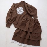 Rora 子供服 通販 キッズセットアップ 長袖 トレーナー女の子 ガールズおしゃれ上品 通学通園小学生 秋服冬服春服 かわいい トップス カジュアル 保育園 スカート 幼稚園 上下セット おでかけ ギフトプレゼント