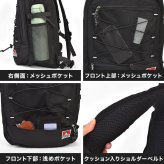 リュック ベンデイビス BEN DAVIS メンズ レディース 通学 高校生 女子 男子 撥水 軽量 保冷機能付き 大容量 25L B4 A4 PC収納 リュックサック デイパック メッシュポケット 背中 通気性 おしゃれ 黒 ブラック ロゴ ワンポイント 大学生 通勤 旅行 BDW-8500 正規品 ブランド