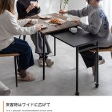 伸縮スライド式ダイニングテーブル正方形 伸縮スライド式 ダイニングテーブル 正方形 家具 キッチン リビング モダン 木製 コンパクト 空間 レンタル インテリア 家庭 ワンルーム 収納 機能 幅75～125cm奥行75cm高さ72cm 新生活