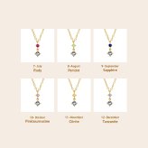 【とっておきの贈り物】 誕生石 ネックレス 妻 彼女 日本製 ペンダント 天然石 × イタリア製 チェーン 金属アレルギー対応 ゴールド  シルバー SV925 プラチナ 18金 K18 18K 仕上げ 普段使い 結婚記念日 誕生日 プレゼント ギフト メッセージカード【送料無料】【ラッピング無料】 