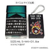 携帯灰皿 アメリカン コンパクト 8Ball カラビナ付き スライド式 ポータブルアッシュトレイ おしゃれ たばこ 吸い殻入れ かっこいい キーホルダー 雑貨 持ち運び 便利 メンズ ギフト プレゼント