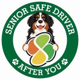 カーサイン 高齢者マーク SENIOR SAFE DRIVER バーニーズマウンテンドッグ ステッカー シール 直径13cm 肉球 日本製 車