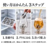 【冬の氷ギフト】ビアキューブ 12個入 永久に溶けない氷 グランプリ獲得 ステンレス アイスキューブ コースター付き | その他酒器・バー・ワイングッズ